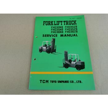 TCM FHG FHD 30 35 36 N8 / Z8 Service Manual Werkstatthandbuch 1982