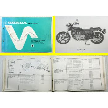 Teilekatalog Parts List Honda GL1000 A Goldwing Ersatzteilliste 1979