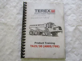 Terex TA 25 30 (A 805 799) Dumptruck Product Training Schulungshandbuch in engl.