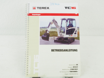 Terex TC16 Raupenbagger Betriebsanleitung Bedienungsanleitung 01/2010
