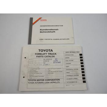 Toyota 02-6FGF30 Gabelstapler Forklift Truck Parts Catalog Ersatzteilliste 1997