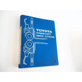 Toyota 2FGC 10 15 Forklift Gabelstapler Ersatzteilliste Main Parts Catalog 1977