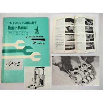 Toyota 3FBR FBRE 10 13 15 18 Forklift Repair Manual Werkstatthandbuch ab 1984