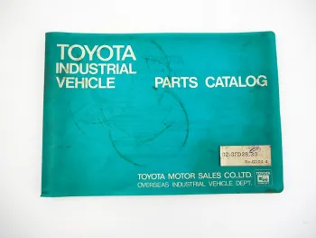 Toyota 3FD 28 30 Forklift Truck Gabelstapler Ersatzteilliste Parts Catalog