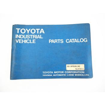 Toyota 3FD 28 30 Forklift Truck Gabelstapler Parts Catalog Ersatzteilliste
