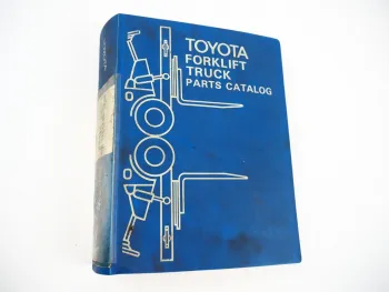 Toyota 3FD 3FG 20 25 FD FG 23 Forklift Attachment Parts Catalog 1981