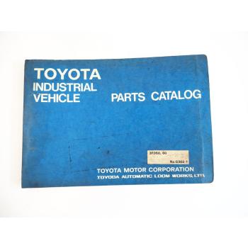 Toyota 3FD 50 60 Forklift Truck Gabelstapler Parts Catalog Ersatzteilliste