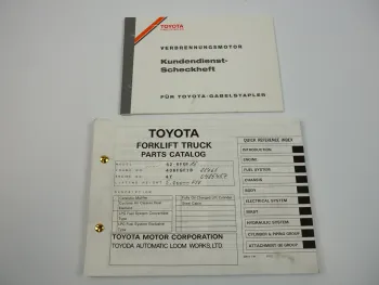 Toyota 42-6FGF 15 Gabelstapler Parts Catalog Ersatzteilliste Scheckheft 1997