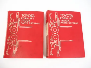 Toyota 4FB 10 14 15 Forklift Parts Catalog + Attachment Ersatzteilliste 1980/81