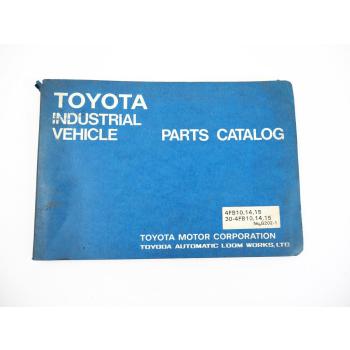 Toyota 4FB 10 14 15 Forklift Truck Gabelstapler Parts Catalog Ersatzteilliste