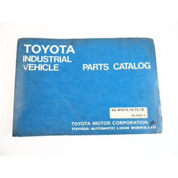 Toyota 4FG 10 14 15 18 Forklift Truck Gabelstapler Parts Catalog Ersatzteilliste
