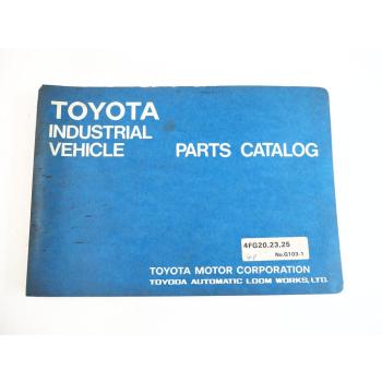 Toyota 4FG 20 23 25 Forklift Truck Gabelstapler Parts Catalog Ersatzteilliste