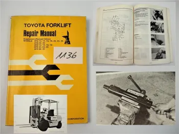 Toyota 4FG 3FD 10 14 15 18 20 23 25 -30 Forklift Repair Manual Werkstatthandbuch