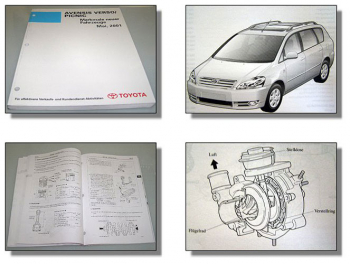 Toyota Avensis Verso Picnic ACM CLM Merkmale Werkstatthandbuch ab 2001