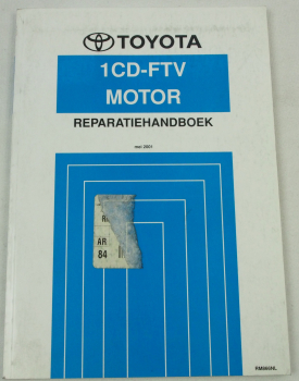 Toyota Avensis Verso Picnic CLM20 Motor 1CD-FTV Reparatiehandboek 2001