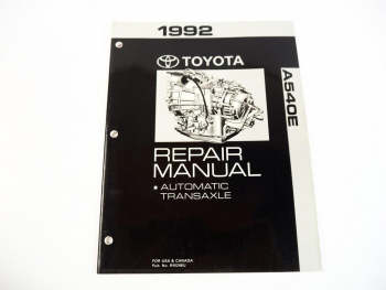 Toyota Camry 1992 Repair Manual Automatic Transaxle A540E