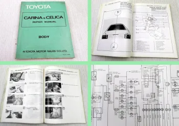 Toyota Carina Celica Repair manual for body TA40 RA40 RA42 1979