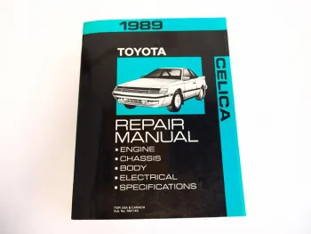 Toyota Celica 1989 ST162 ST165 Repair Manual for USA Canada