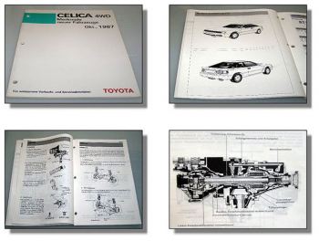Toyota Celica 4WD ST165 Merkmale Fahrzeugtechnik Werkstatthandbuch ab 1987 T16