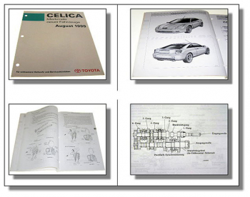 Toyota Celica Fahrzeugmerkmale Werkstatthandbuch 1999