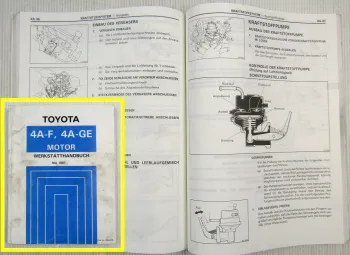 Toyota Celica T16 MR2 AW11 1.6 l 16V Motor 4A-F 4A-GE Werkstatthandbuch Corolla AE92 AW11