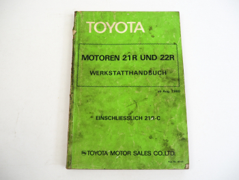 Toyota Celica Truck Pickup Werkstatthandbuch Motor 21 R C 22R ab 1980