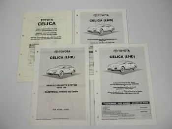Toyota Celica TVSS 3B Security Alarm System Einbauanleitung Schaltplan