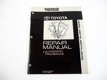 Toyota Corol Celica MR2 1992 Repair Manual Automatic Transaxle A240 A241 A243