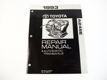 Toyota Corolla 1993 Repair Manual Automatic Transaxle A245E