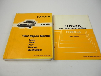 Toyota Corolla AE 71 1983 Repair Manual Wiring diagrams for USA Canada
