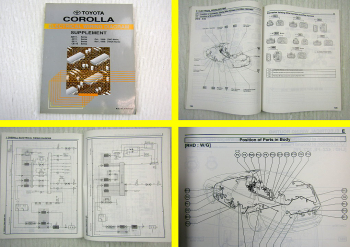 Toyota Corolla AE EE CE 11 Elektrische Schaltpläne Ergänzung Werkstatthandbuch