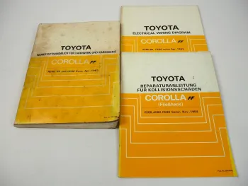 Toyota Corolla FF AE80 AE82 CE80 Werkstatthandbuch Schaltpläne 1983