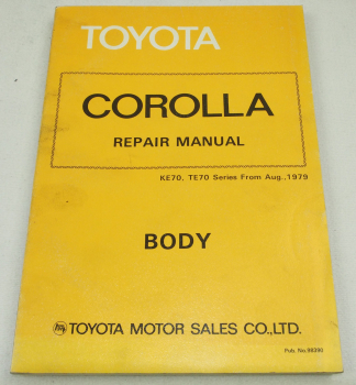 Toyota Corolla KE TE E70 Repair manual for body 1979