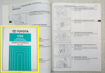 Toyota Corolla MR2 Getriebe C50 Werkstatthandbuch 2003 Transaxle Schaltgetriebe