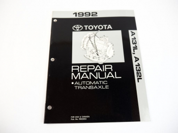 Toyota Corolla Tercel 1992 Repair Manual Automatic Transaxle A131L A132L