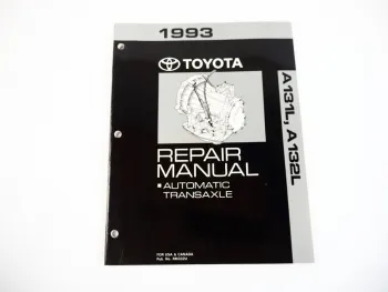 Toyota Corolla Tercel 1993 Repair Manual Automatic Transaxle A131L A132L