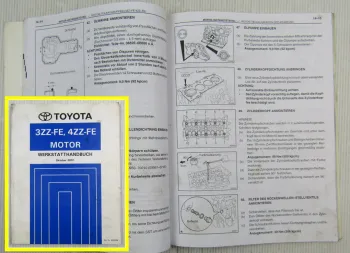 Toyota Corolla ZZE 120 121 Motor 3ZZ-FE 4ZZ-FE Werkstatthandbuch 2001