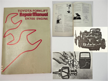 Toyota EH700 Engine for Forklift Repair Manual Werkstatthandbuch 1984