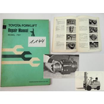 Toyota FB7 Forklift Repair Manual Werkstatthandbuch 1972