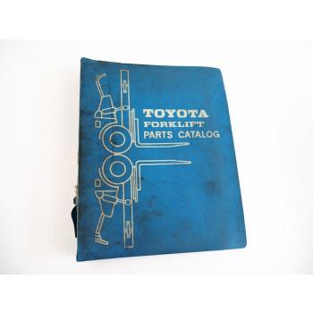Toyota FD30 Forklift Gabelstapler Ersatzteilliste Parts Catalog 1972