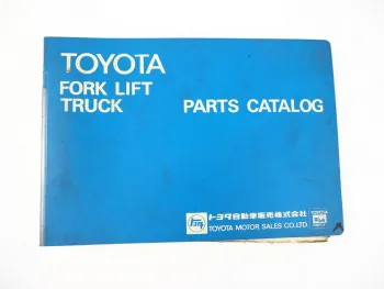 Toyota FG FD 18 4FG 3FD 10 14 15 18 Forklift Truck Ersatzteilliste Parts Catalog