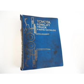 Toyota FG FD 18 4FG 3FD 10 14 15 Forklift Ersatzteilliste Main Parts Catalog1981