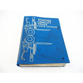 Toyota FG/FD 23 28 2FG30 3FG/3FD 20 25 3FD30 Forklift Engine Parts Catalog 1981