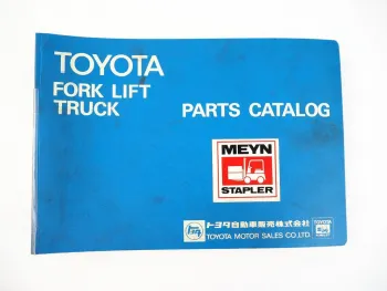 Toyota FG FD 3FG 3FD 4FG 4FD 20 23 25 Forklift Truck Parts Catalog