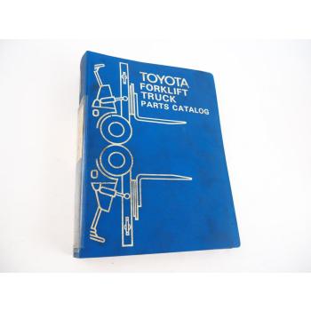 Toyota FG/FD18 4FG/3FD 10 14 15 Forklift Main Parts Catalog Ersatzteilliste 1980