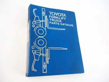 Toyota FG/FD18 4FG/3FD 10 14 15 Forklift Main Parts Catalog Ersatzteilliste 1980