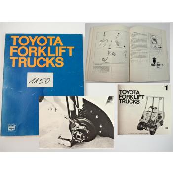 Toyota Forklift Trucks Service Training Werkstatthandbuch Gabelstapler 1977