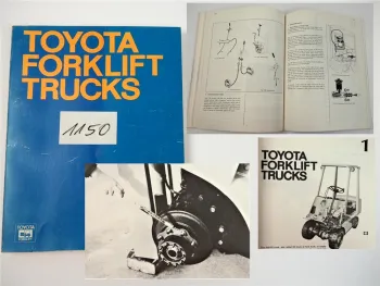 Toyota Forklift Trucks Service Training Werkstatthandbuch Gabelstapler 1977
