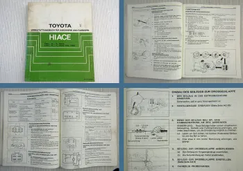Toyota Hiace Fahrwerk + Karosserie Werkstatthandbuch ab 1983 H50 H60 H70