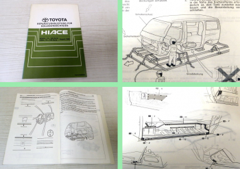 Toyota Hiace RZH LH Kollisionsschäden 1989 Werkstatthandbuch Reparaturanleitung
